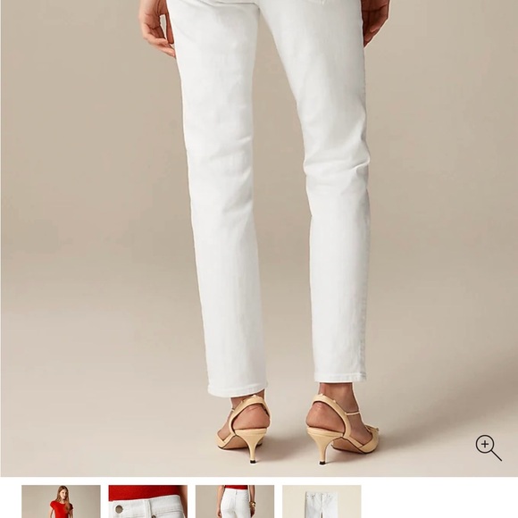 NWT J Crew Women's Petite Slim Mid-Rise Super Stretch Jean in Resin Rinse 23P - Picture 5 of 7